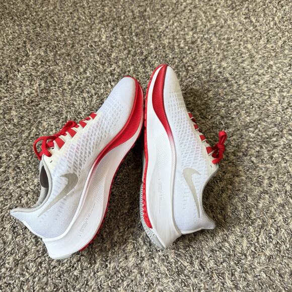 Nike Zoom Pegasus 37 Ohio State Running Shoe Sneakers 9 CZ5385-100 White Red NEW